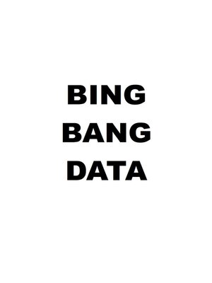 cover image of BIG BANG DATA